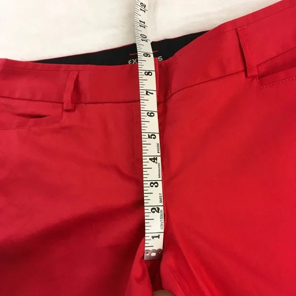 Express Red Pants Size 4 Short - Picture 6 of 10